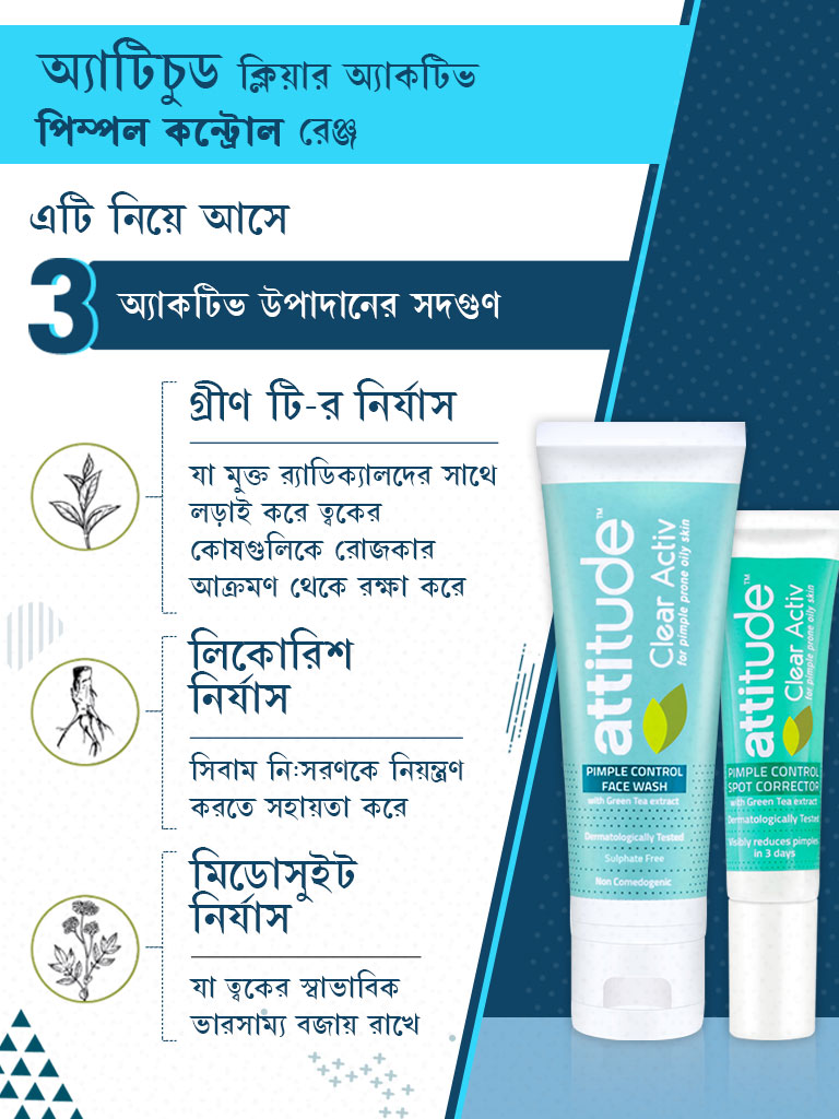 Amway Attitude Clear Activ Pimple Control Range Bengali